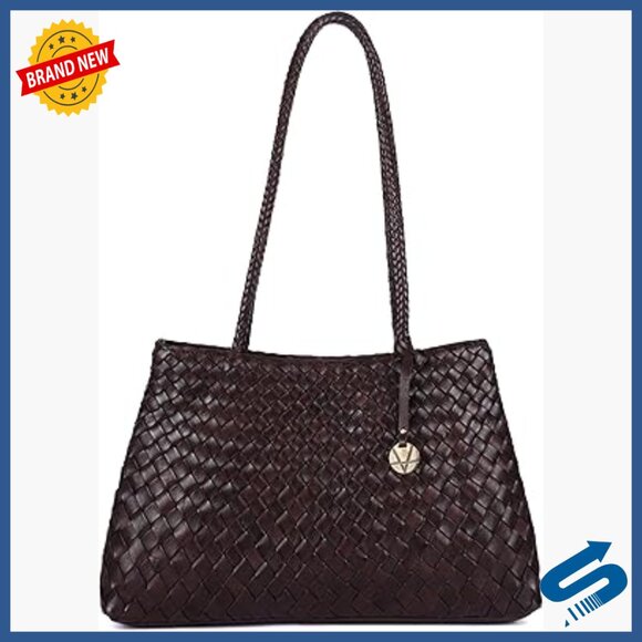 Handwoven Leather Tote BagSpacious Hobo PurseLightweight Artisan Design